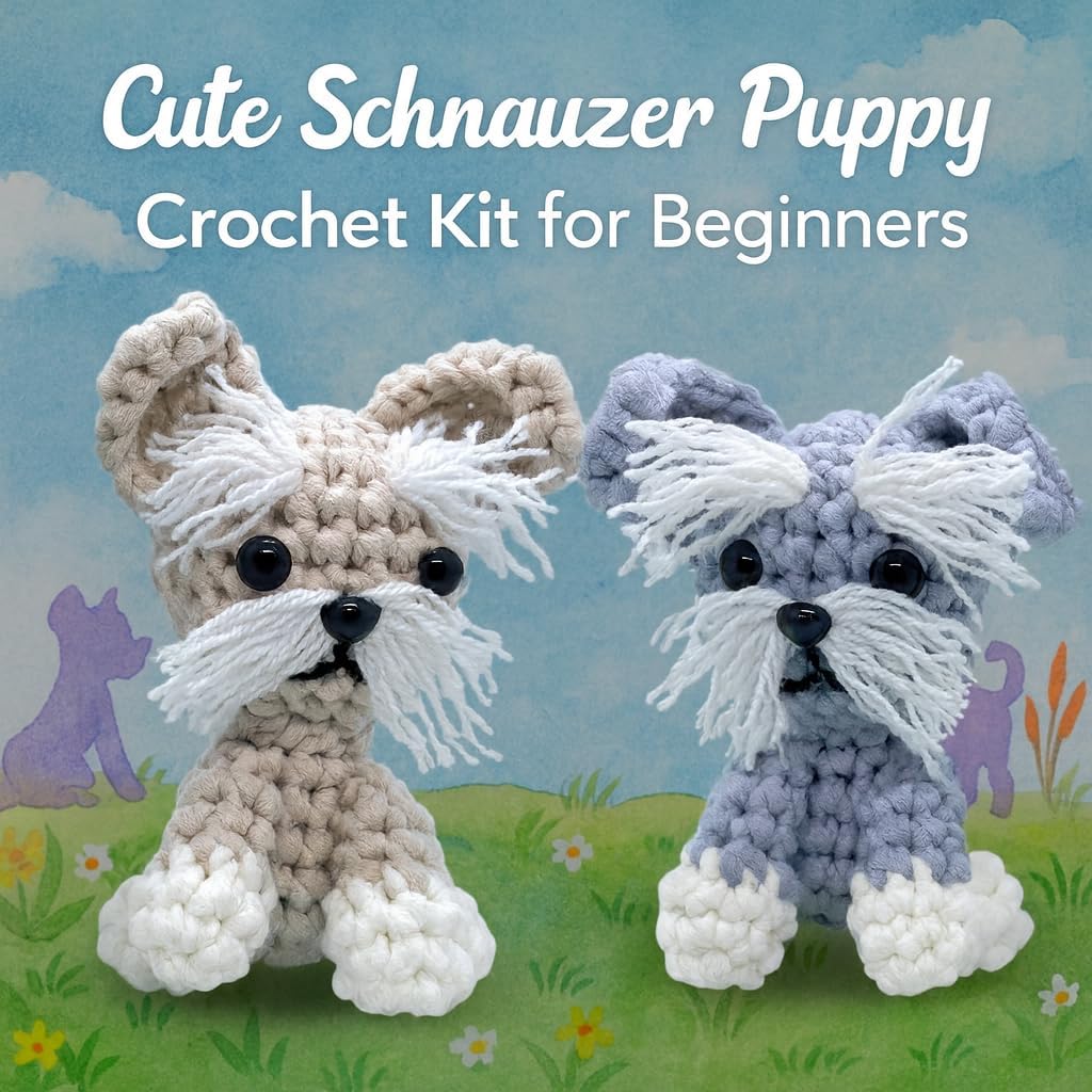 Schnauzer Dog Crochet Kit