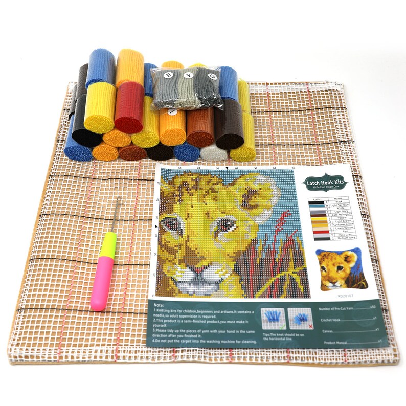 Kits de crochets pour taies d'oreiller Ours en peluche, pour adultes, débutants et enfants