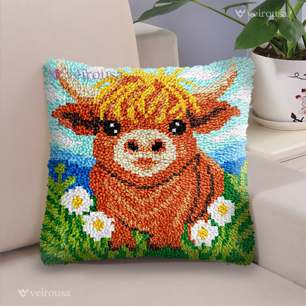Highland Cow Latch Hook Kits