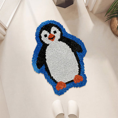 Pingüino - Kits de ganchillo para alfombras para principiantes