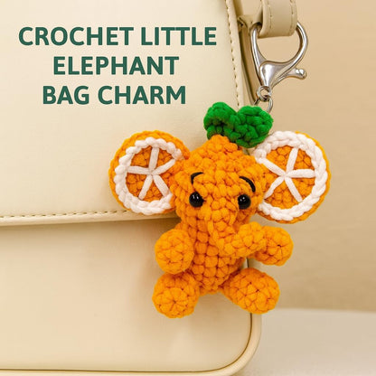 Lemon & Orange Elephants Crochet Kit
