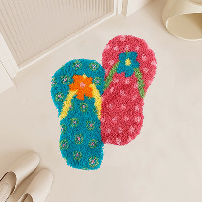 Kits de ganchillo para zapatos y alfombras para principiantes 