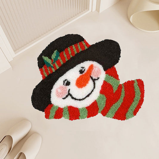 Christmas Snowman Rug Latch Hook Kits for Beginner