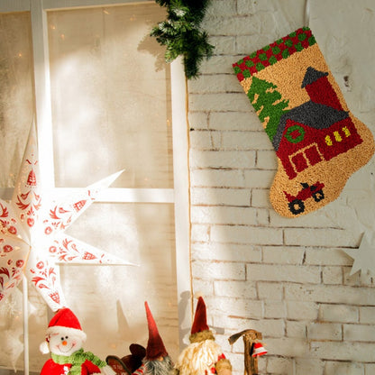 Bird Christmas Stocking DIY Latch Hook Kits for Beginners