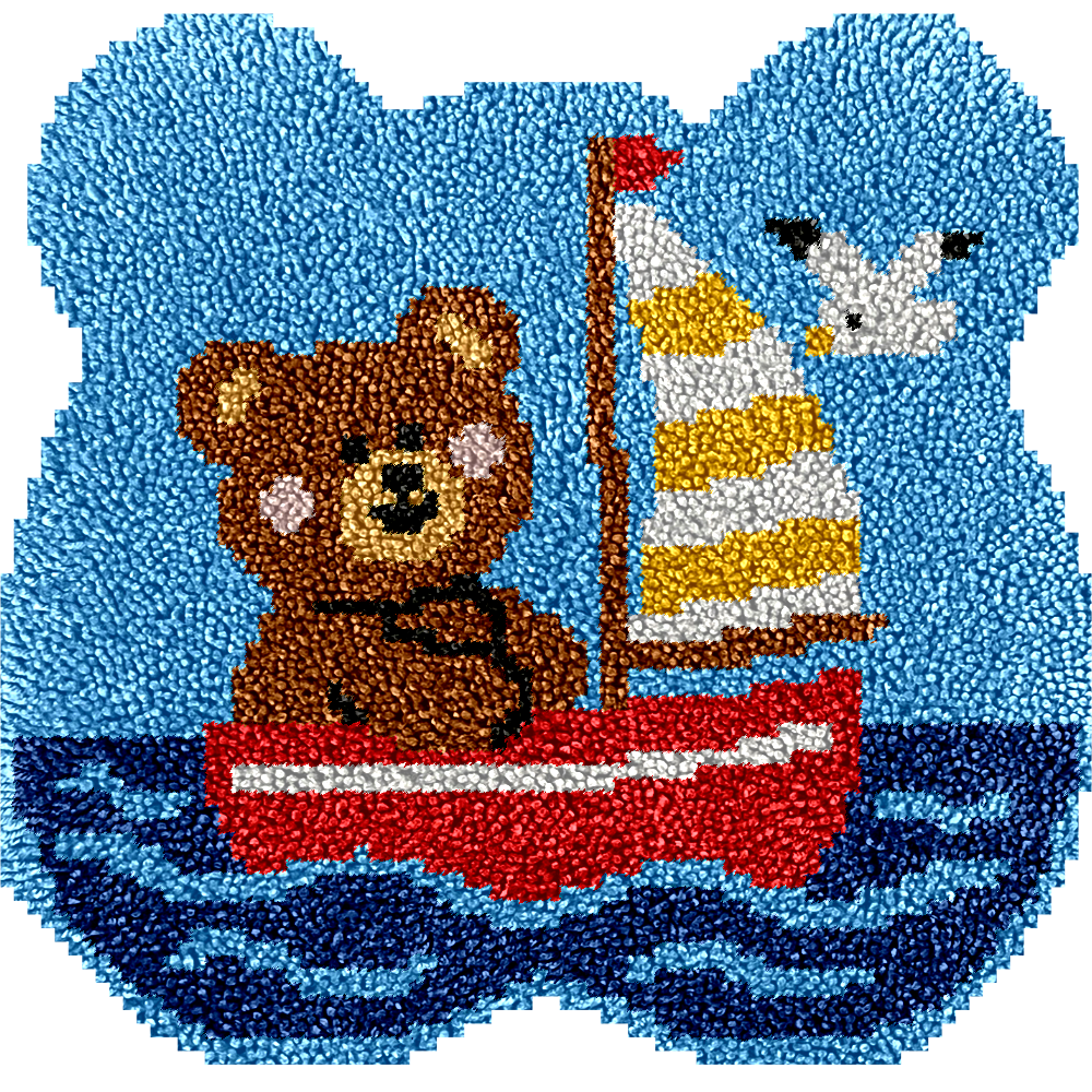 Kit de alfombra de gancho y cierre Little Bear Sailing