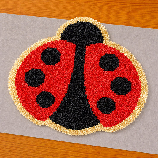 Cute Ladybug Latch Hook Rug Kit