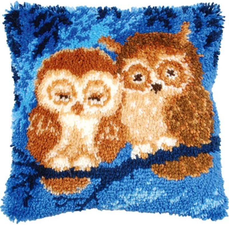 Deux kits de crochets pour taies d'oreiller à motif hibou, pour adultes, débutants et enfants. Convient aux adultes, débutants et enfants. 