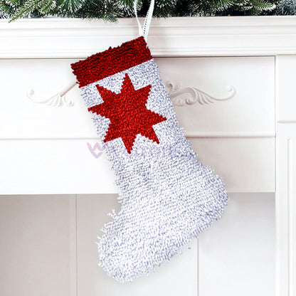 Kits de crochets à monter soi-même pour chaussettes de Noël Red Star, pour débutants