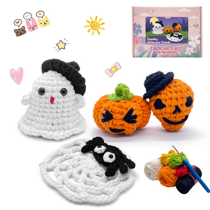 Spooky Halloween Friends Crochet Kit