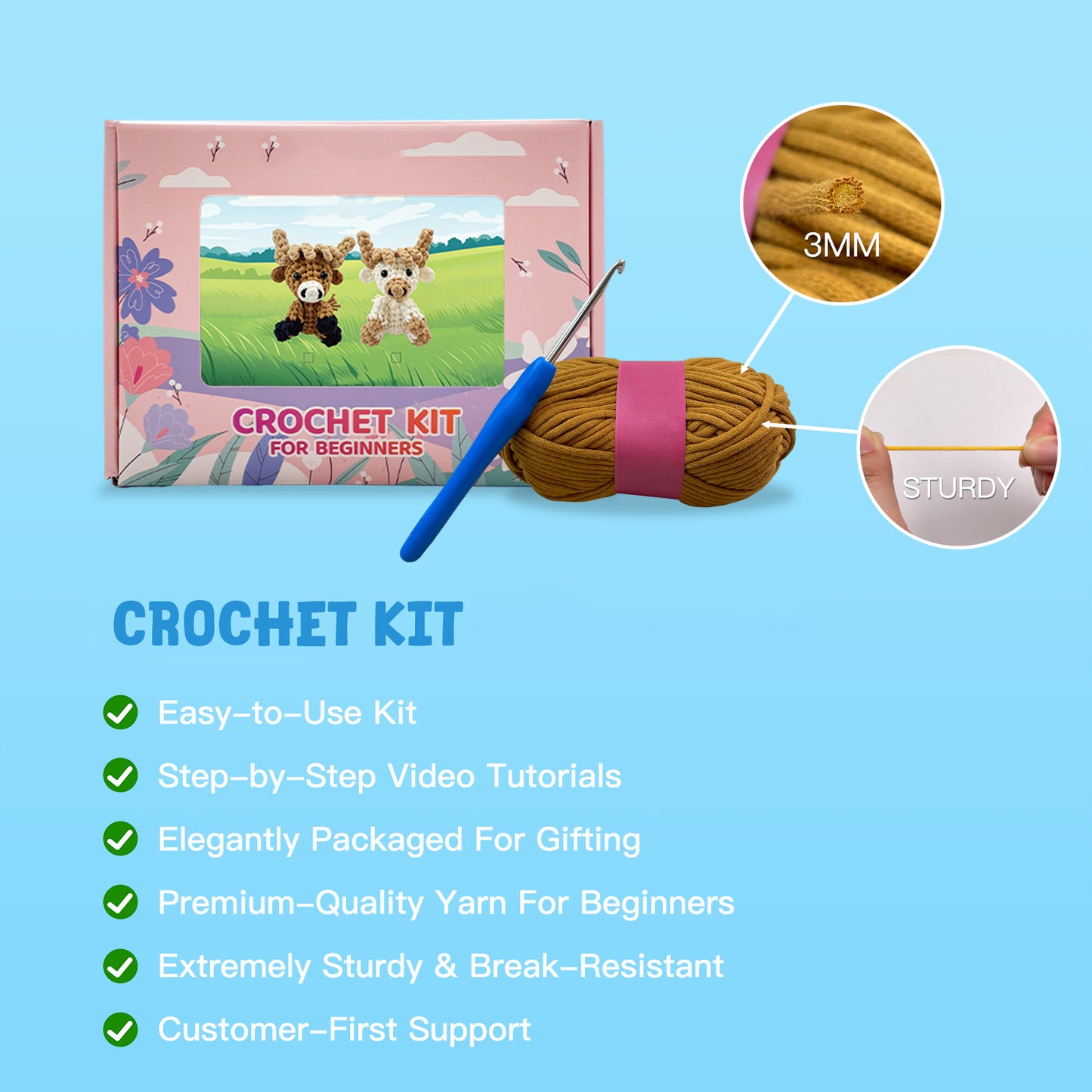 Christmas Ornaments Crochet Kit