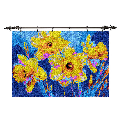 [Grand format] Kit de tapis à crochets « Pétunia jaune »