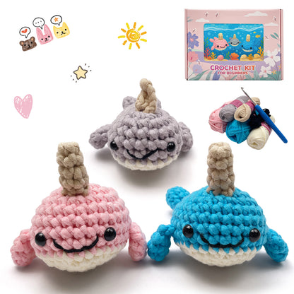 Narwhal Family Crochet Kit