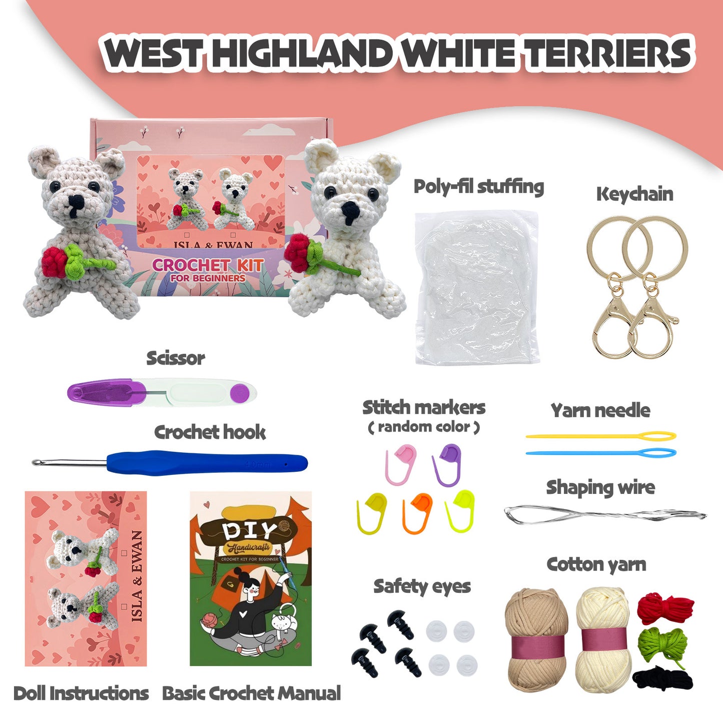 West Highland White Terrier Crochet Kit
