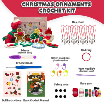 Christmas Ornaments Crochet Kit