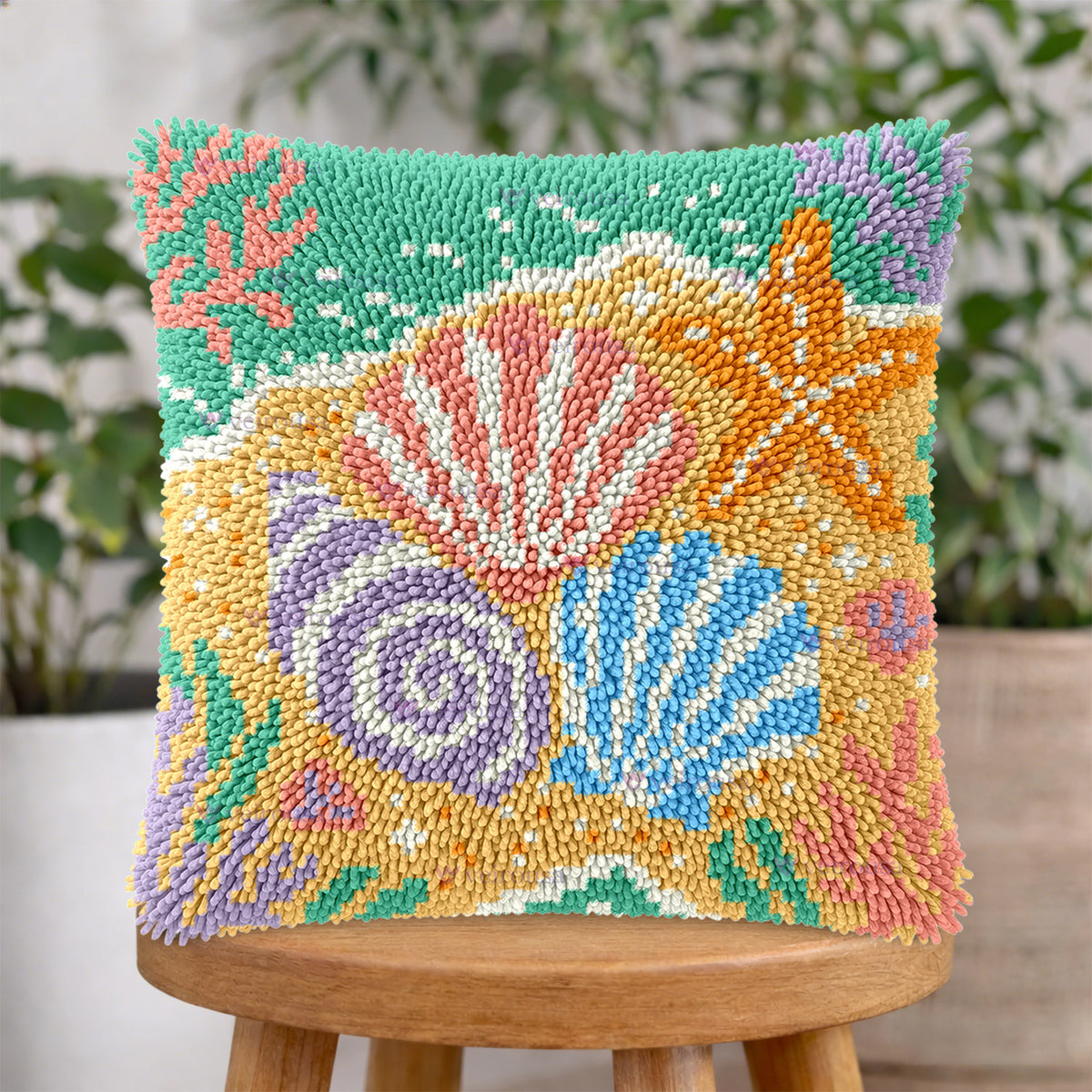 Colorful Beach Seashells & Starfish