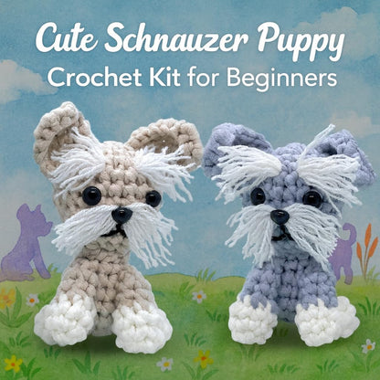Schnauzer Dog Crochet Kit