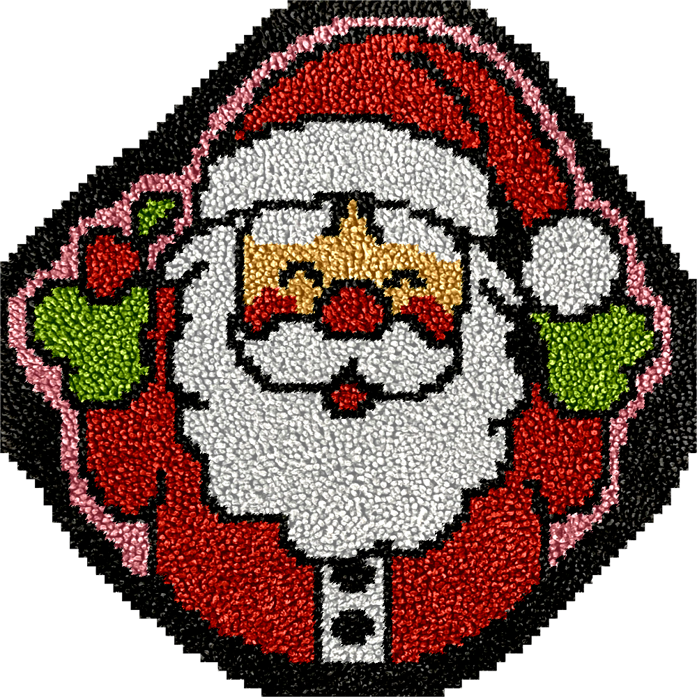 Papá Noel - Kit de alfombra de gancho
