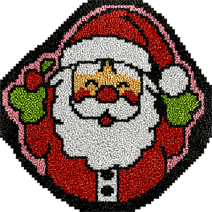 Papá Noel - Kit de alfombra de gancho