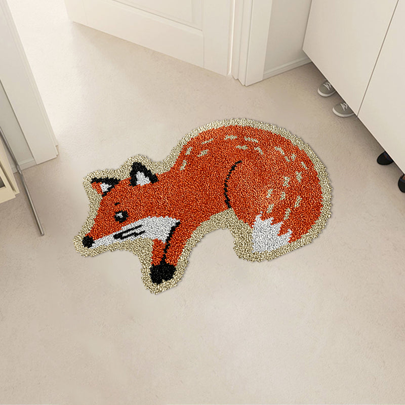 Mischievous Fox Latch Hook Rug Kit