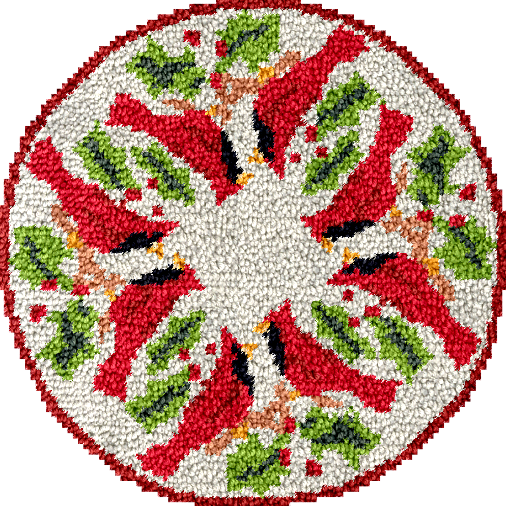 Kit de jupes de sapin de Noël Cardinal Twosome avec crochet pour débutant