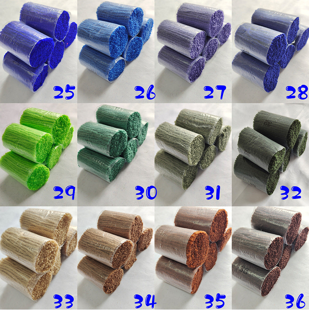 61 couleurs de fil à crochet prédécoupé 4 brins pour projets de loisirs créatifs 