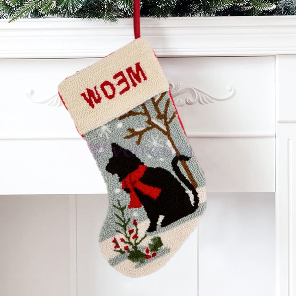 Kits de crochets pour chaussettes de Noël pour chiens à faire soi-même, pour débutants