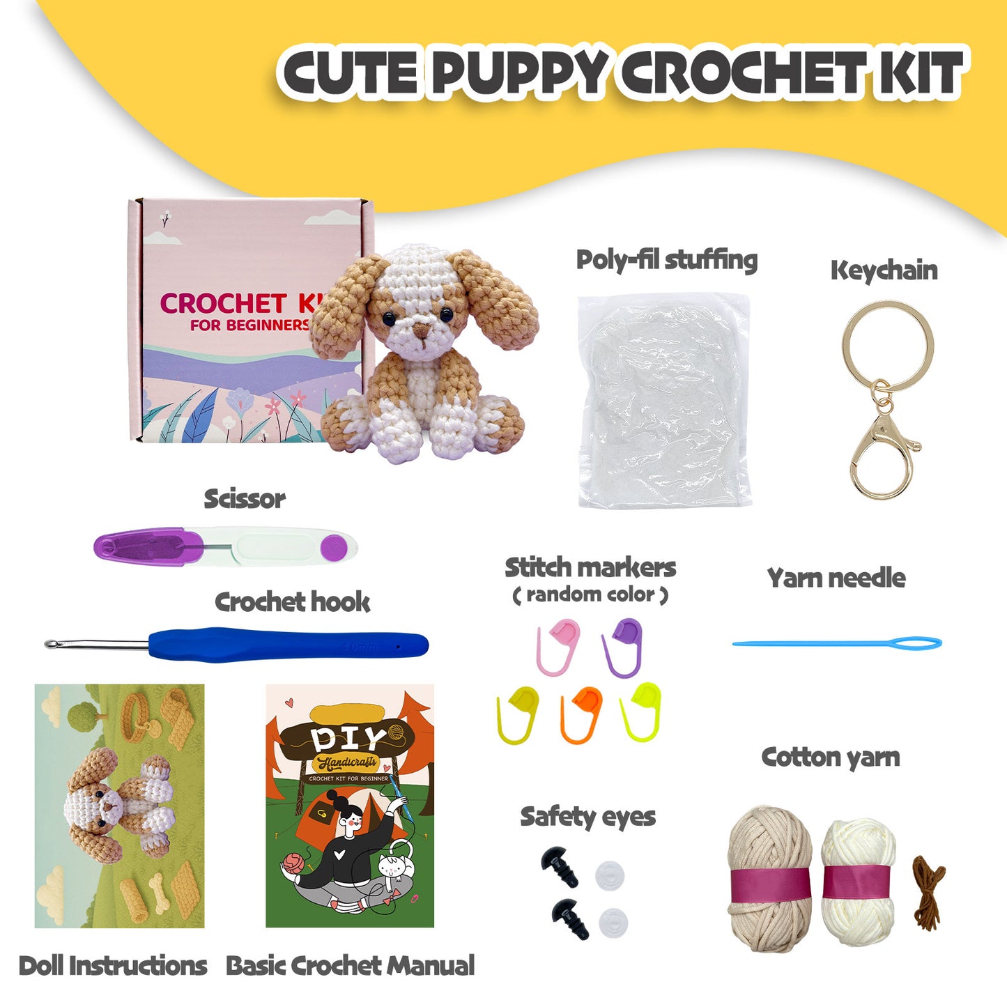 Cute Puppy Crochet Kit
