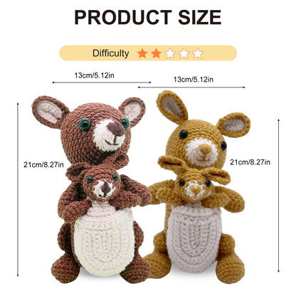 Couple Kangaroos Crochet Kit