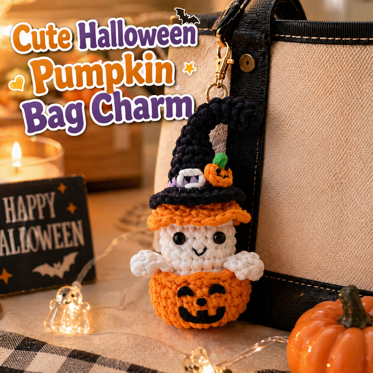 Pumpkin Ghost Crochet Kit