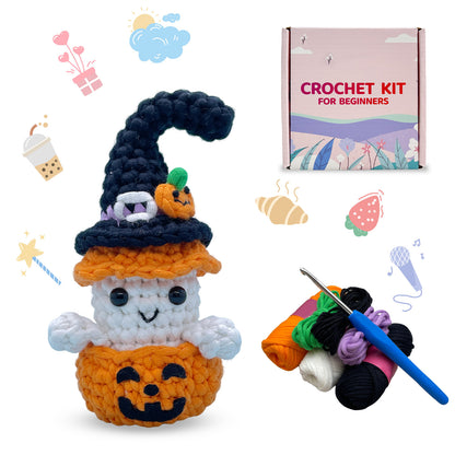 Pumpkin Ghost Crochet Kit