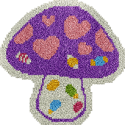 Mushroom - Latch Hook Rug Kit