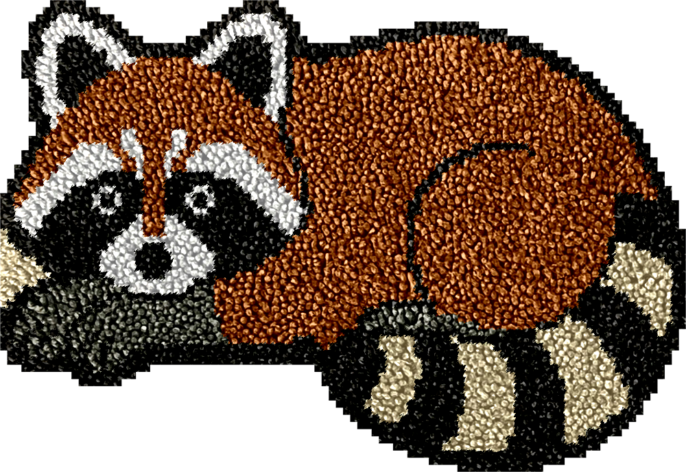 Mischievous Fox Latch Hook Rug Kit