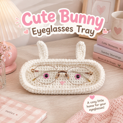 Pig & Bunny Glasses Organizer Crochet Kit