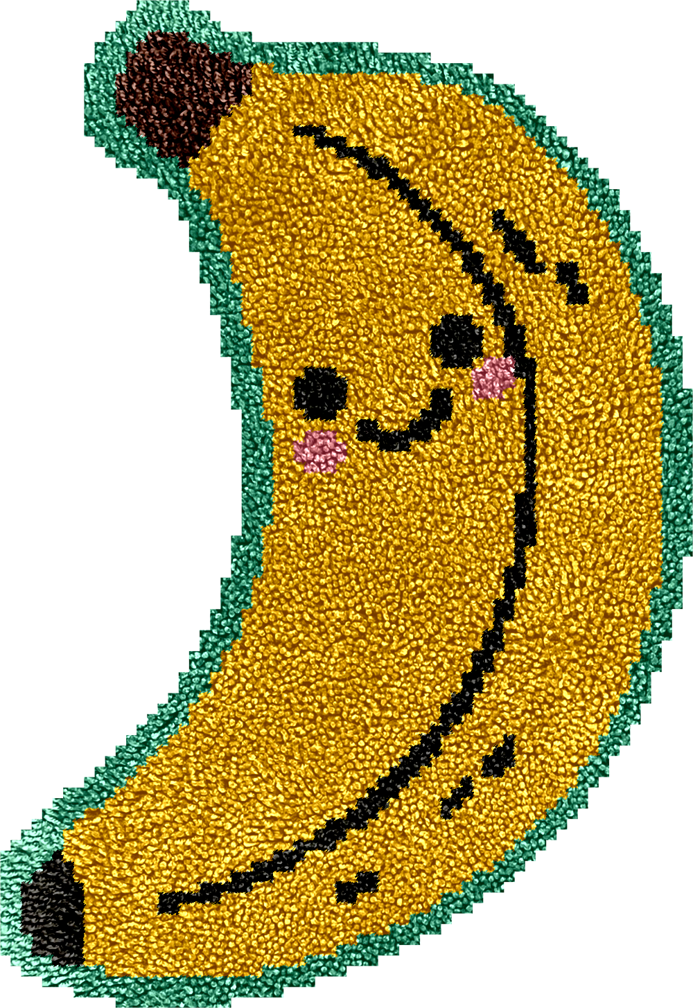 Banane - Kits de crochets pour tapis pour débutants