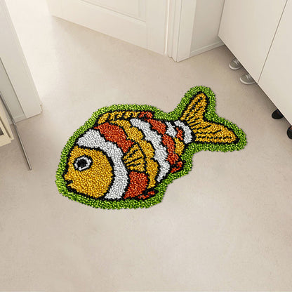 Lively Fishes Latch Hook Rug Kit