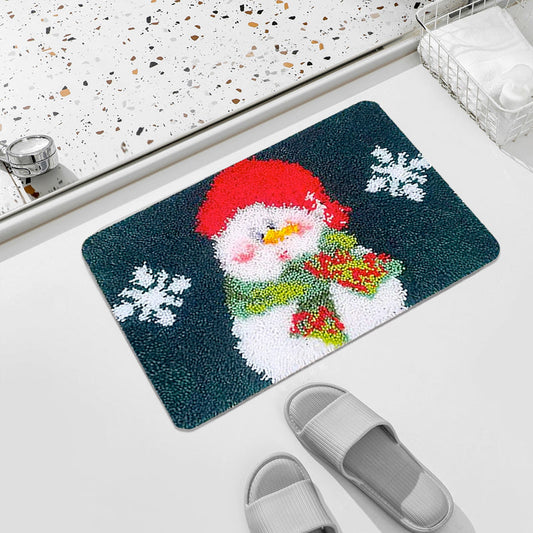Snowman Rug Latch Hook Kits for Beginners