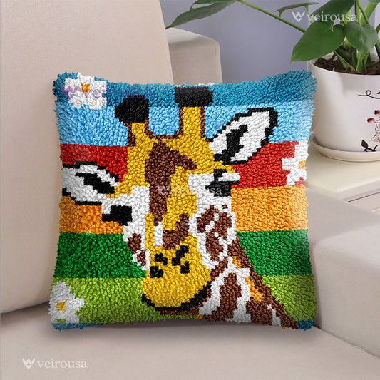 Kit d'oreiller à crochet Girafe
