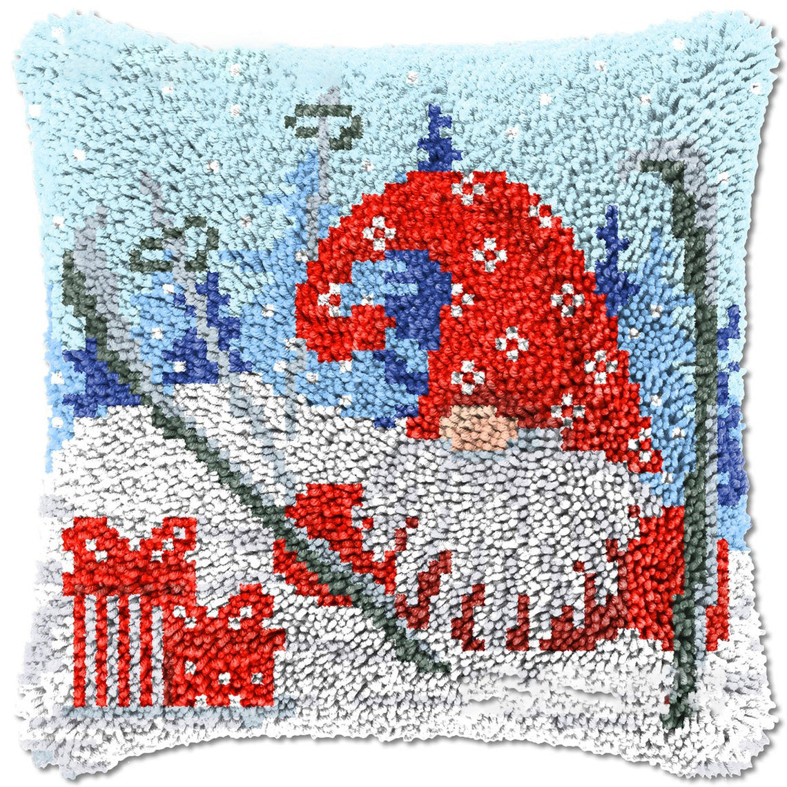 Noël | Kits de crochets pour taies d'oreiller Père Noël pour adultes, débutants et enfants 