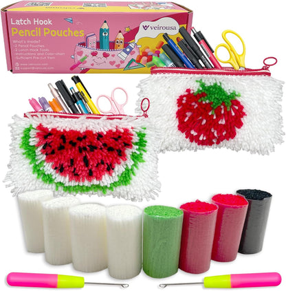 Kits de fermeture à loquet pour trousse à crayons - Fraise, Banane et Cœur