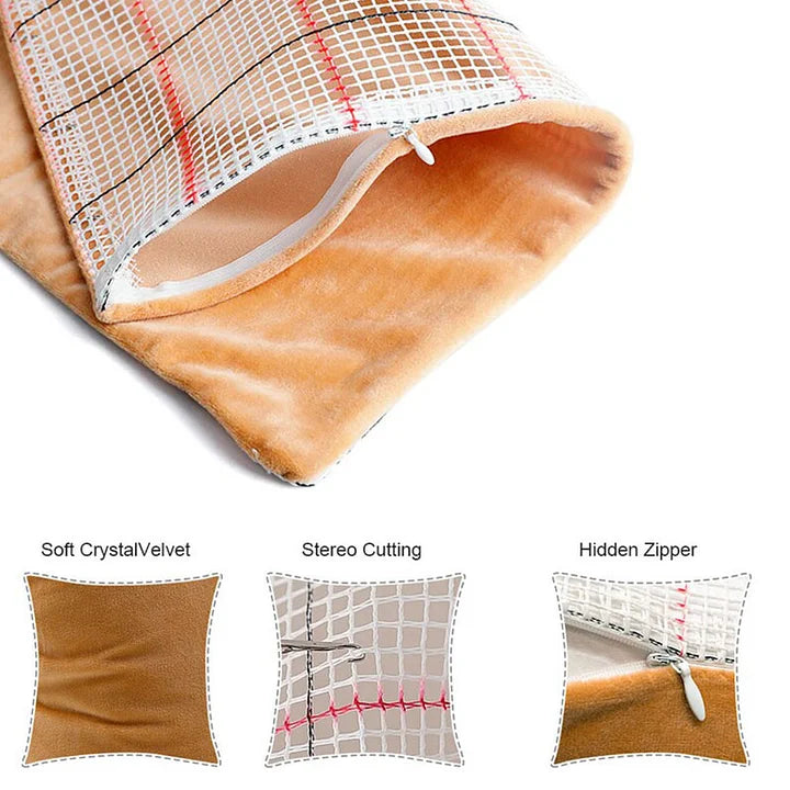 Strip Series Pillowcase Latch Hook Kits for Adult, Beginner and Kid