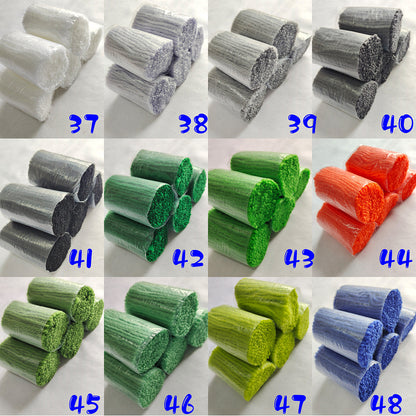 61 couleurs de fil à crochet prédécoupé 4 brins pour projets de loisirs créatifs 