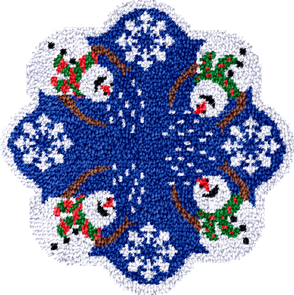 Kit de ganchillo para hacer faldas de árbol de Navidad con forma de muñeco de nieve para principiantes
