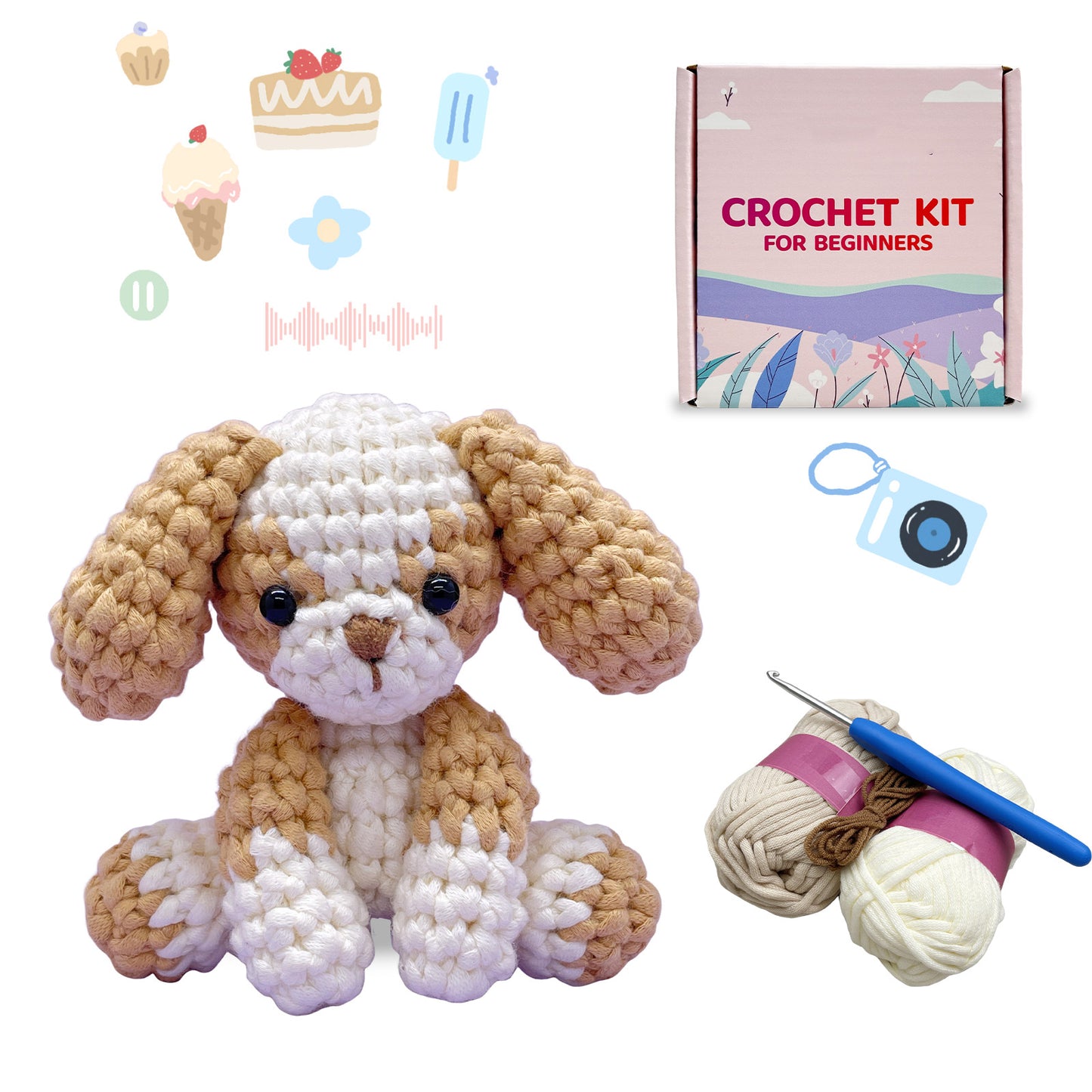 Cute Puppy Crochet Kit