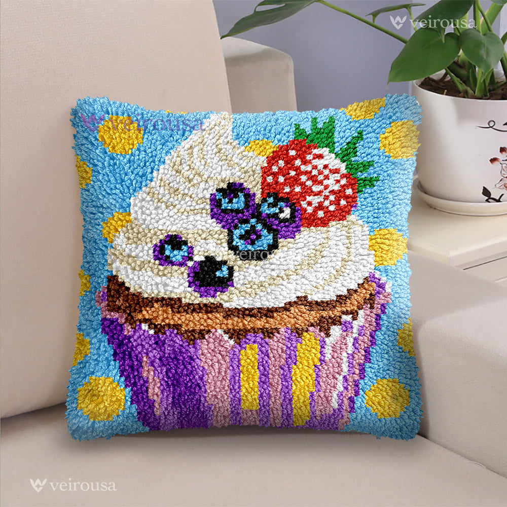 Gâteau glacé - Kit d'oreiller à crochet