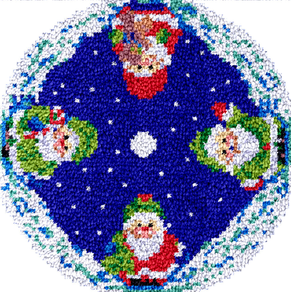 Kit de jupes de sapin de Noël avec Père Noël mignon et crochet pour débutant