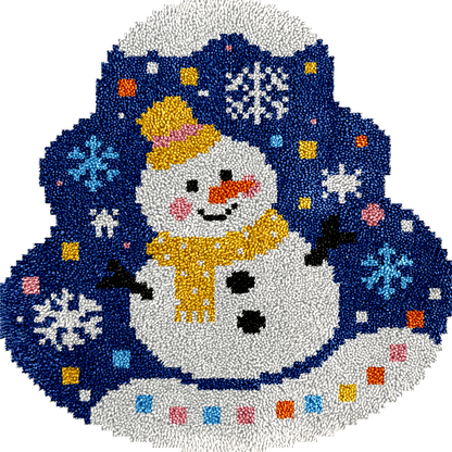 Snowman - Latch Hook Rug Kit