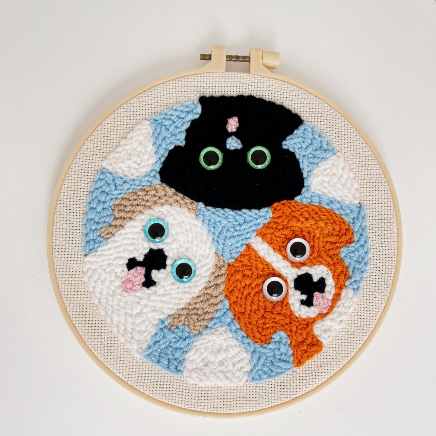 Cat & Dog Punch Needle Kit for Beginners