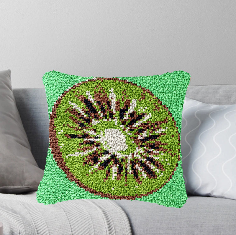 Avocado Latch Hook Pillow Kit for Adult, Beginner and Kid