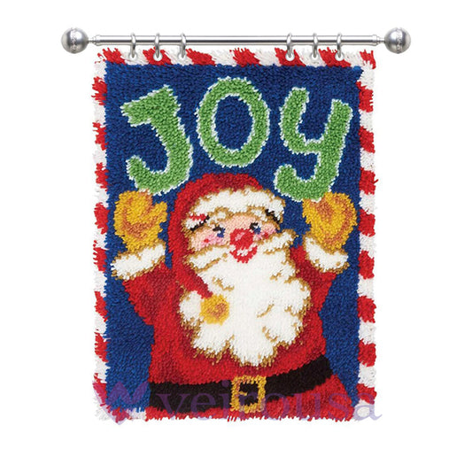 Happy Santa Rug Latch Hook Kits for Beginners