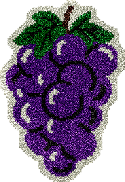 Grapes Latch Hook Rug Kit